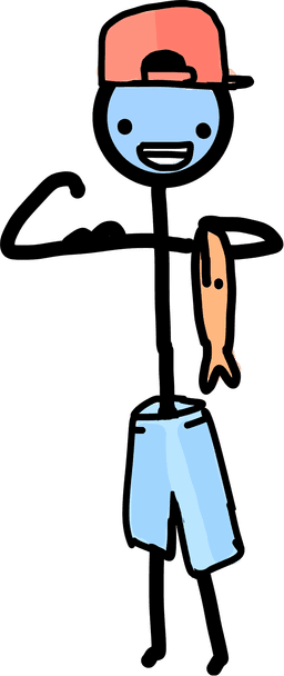 Guy with fish