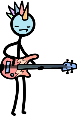Guy rocking out