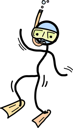 Guy snorkeling