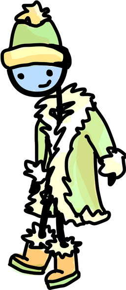 Guy in winter clothing